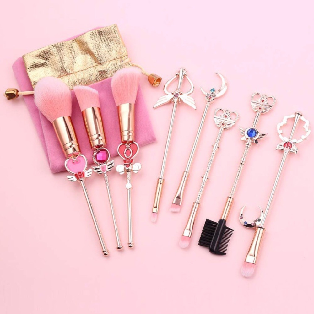 Salir moon makeup brush set